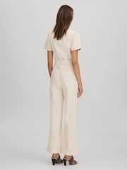 Paige Denim Puff Sleeve Jumpsuit - Imagen 4 de 5