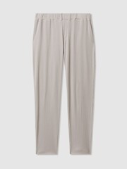 Reiss Silver Cyrus Ribbed Elasticated Waist Trousers - Image 2 of 5