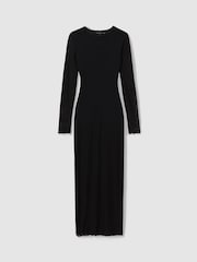 Good American Black Good American Mesh Maxi Dress - Image 2 of 5