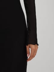 Good American Black Good American Mesh Maxi Dress - Image 4 of 5
