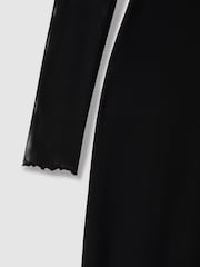 Good American Black Good American Mesh Maxi Dress - Image 5 of 5