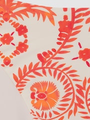 Reiss Cream/Coral Carrie Printed Bikini Bottoms - Image 5 of 5