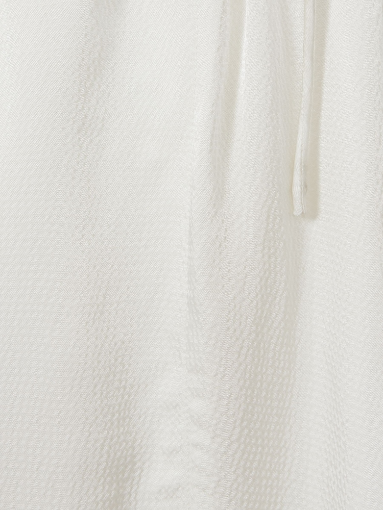 Reiss Ivory Eddie Textured Wide Leg Cover-Up Trousers - Image 5 of 5