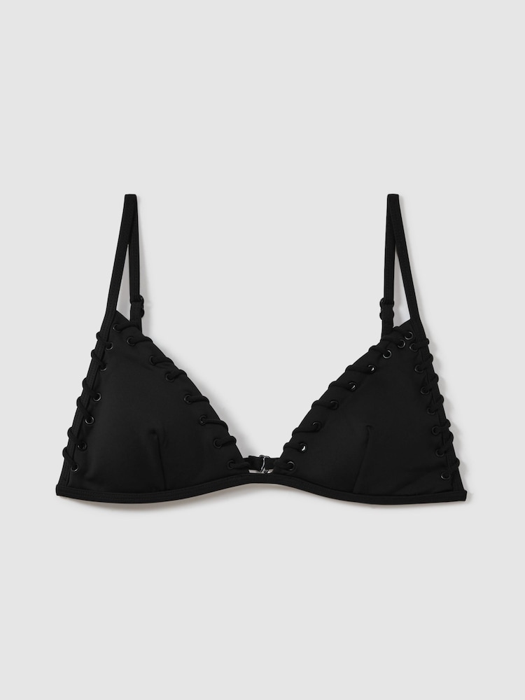 Good American Whip Stitch Triangle Bikini Top - Imagen 2 de 5