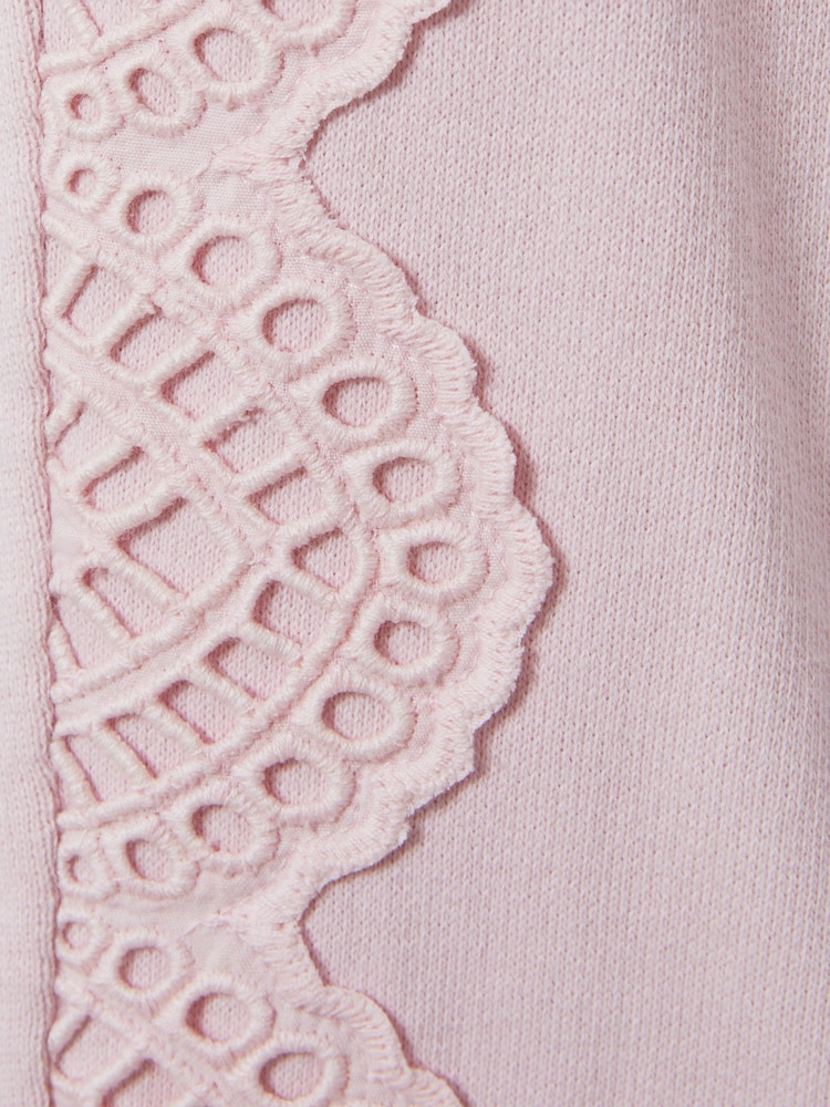 Pantalones de algodón con bordado y cintura ajustable Sophie Teen de Reiss - Imagen 4 de 4