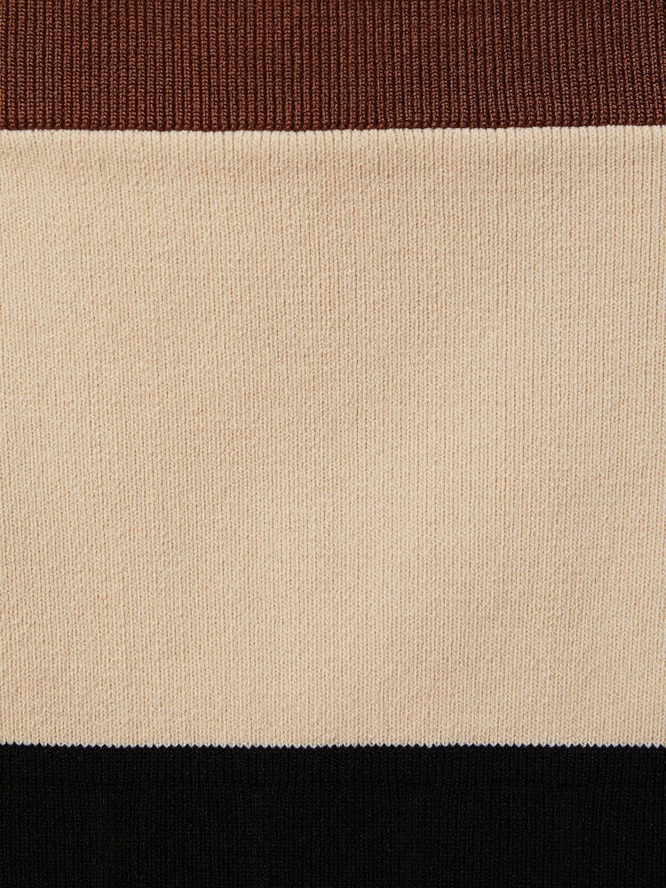 Reiss Nude/Black Maki Colourblock Square Neck Vest - Image 5 of 5