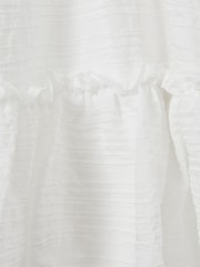 Reiss Ivory Emeri 4-9 yrs Seersucker Bubble Hem Dress - Image 4 of 4