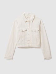 Good American Cloud White Good American Denim Jacket - Image 1 of 6