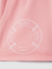Reiss Pink Leah 4-9 yrs Crew Neck T-Shirt and Shorts Set - Image 5 of 5