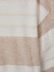 Reiss Neutral/Ivory Isla Knitted Crew Neck T-Shirt - Image 6 of 6
