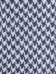 Reiss Airforce Blue Gesu Silk Dogtooth Tie - Image 5 of 5