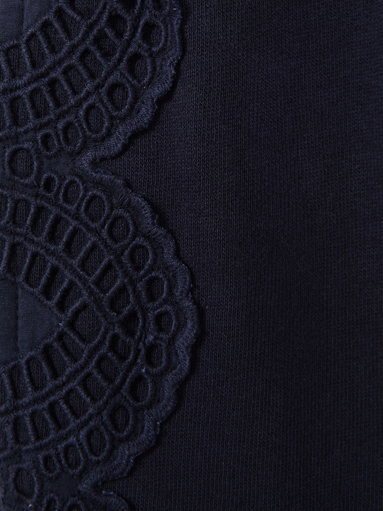 Reiss Sophie Sophie Teen Cotton Broderie Drawstring Trousers - Image 5 of 5