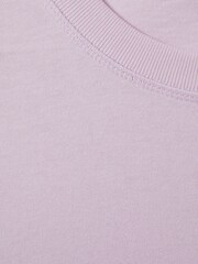 Reiss Light Lilac Tate Oversized Garment Dye T-Shirt - Image 5 of 5