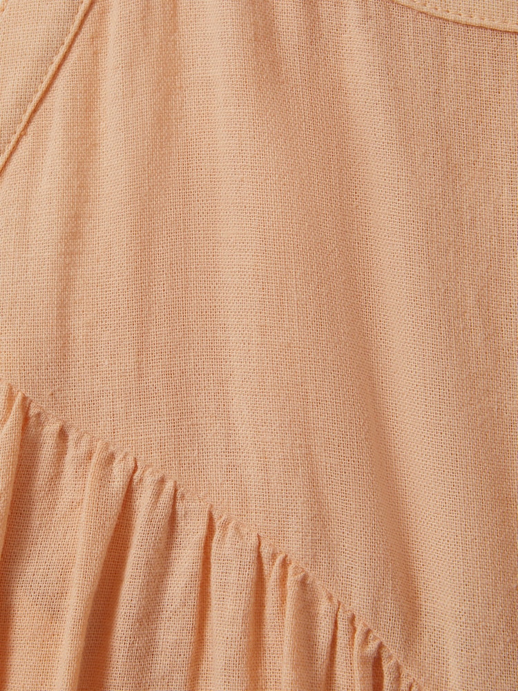 Reiss Peach Daphne 13-14 yrs Cotton Linen Jumpsuit - Image 4 of 4