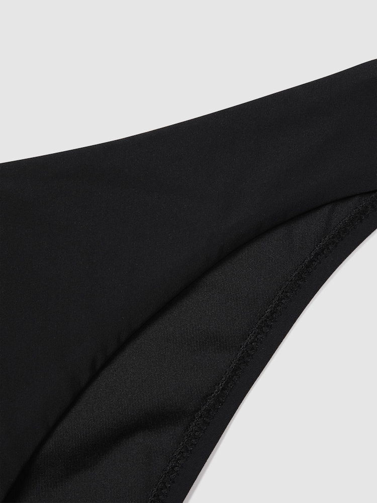 Reiss Black Freddie Mid Rise Bikini Bottoms - Image 6 of 6