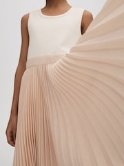 Vestido con diseño asimétrico plisado Harriet de Reiss - Imagen 1 de 4