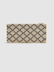 Reiss Etta Clutch mit Holzperlenverzierung - Bild 3 von 5