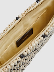 Reiss Etta Clutch mit Holzperlenverzierung - Bild 4 von 5