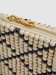Reiss Etta Clutch mit Holzperlenverzierung - Bild 5 von 5