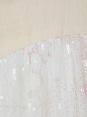 Reiss Pink Daisy Tiered Sequin Dress - Image 4 of 4