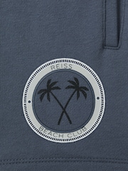 Reiss Airforce Blue Ridley 13-14 yrs Cotton Motif Sweat Shorts - Image 4 of 4
