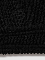Good American Black Always Fits Textured Bikini Top - Image 4 of 4
