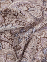 Reiss Oatmeal/Lilac Capo Silk Reversible Pocket Square - Image 3 of 5