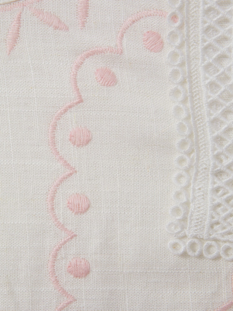 Reiss Ivory Cassie 4-9 yrs Embroidered Lace Dress - Image 5 of 5