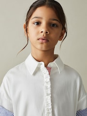 Reiss Ivory Maxy 9-13 yrs Cotton Shirt Dress - Image 1 of 5