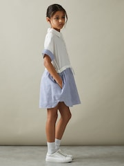 Reiss Ivory Maxy 9-13 yrs Cotton Shirt Dress - Image 4 of 5