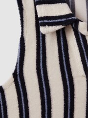 Reiss Ivory Print Felicia 9-13 yrs Towelling Open Collar Dress - Image 4 of 4