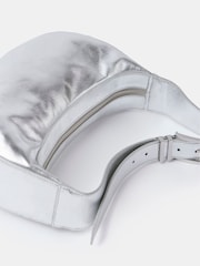 Mint Velvet Silver Leather Cross-Body Bag - Image 3 of 3