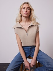 Mint Velvet Cream Knit Jumper - Image 1 of 4