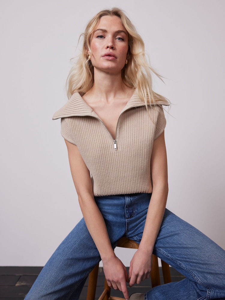 Mint Velvet Cream Knit Jumper - Image 1 of 4