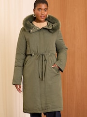 Love & Roses Непромокаемый Longline Padded Parka Coat - Изображение 2 из 4