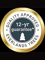 Everlands Green/White Pre Lit Micro LED Grandis Fir Snowy Christmas 8ft Tree - Image 6 of 6