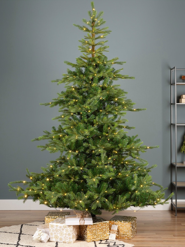 Everlands Green 7ft Pre Lit Micro LED Grandis Fir Christmas Tree - Image 1 of 6
