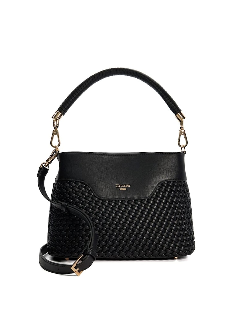 Musta - Dune London Dinidelphie Medium Woven Grab Bag - Image 5 of 6