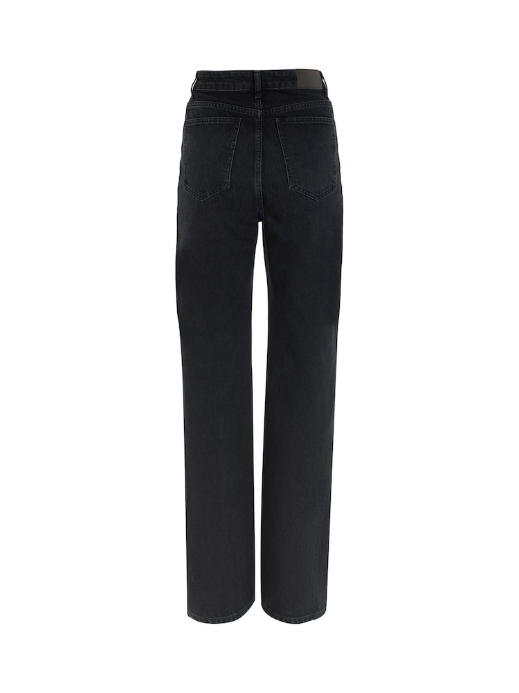 Mint Velvet Black Twisted Wide Jeans - Image 4 of 4 Mint Velvet Black Twisted Wide Jeans - Image 4 of 4