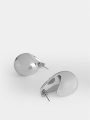 Mint Velvet Silver Tone Teardrop Earrings - Image 2 of 4