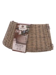Decoris Brown Collapsible Wicker Christmas Tree Skirt - Image 3 of 4