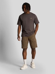 Lyle & Scott Green 100% Cotton Wembley Cargo Shorts - Image 3 of 4