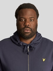 Lyle & Scott Blue 100% Cotton Zip-Up Hoodie - Image 4 of 5