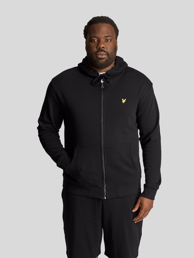 Lyle & Scott Black 100% Cotton Zip-Up Hoodie - Image 1 of 5
