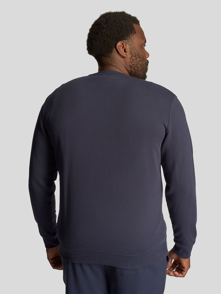 Lyle & Scott Blue 100% Cotton Crew Neck Sweatshirt - Image 2 of 5