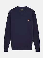 Lyle & Scott Blue 100% Cotton Crew Neck Sweatshirt - Image 5 of 5