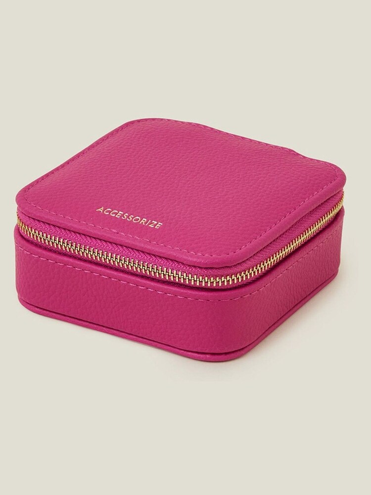 Accessorize Pink Accessorized Medium Square Jewellery Box - Image 1 of 2