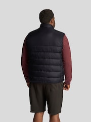 Lyle & Scott Black Wadded 100% Cotton Gilet - Image 2 of 5
