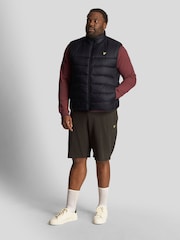 Lyle & Scott Black Wadded 100% Cotton Gilet - Image 3 of 5