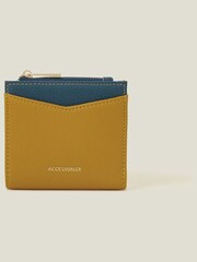 Accessorize Yellow Colour Block Purse - Image 1 of 3